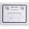 Stock Golf Award Natural Parchment Certificate